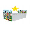 Pat Aero Mickey si prietenii, cu saltea, 130x60 cm