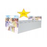 Pat Aero Printese Disney, cu saltea, 130x60 cm