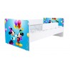 Pat Kiddy, imprimat cu Minnie si Mickey Mouse, cu protectie si saltea, 130x60 cm
