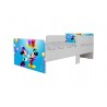 Pat Star imprimat cu Mickey si Minnie Party, cu protectie si saltea, 130x60 cm