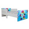 Pat Star imprimat cu Mickey si Minnie Party, cu protectie si saltea, 130x60 cm