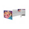 Pat Star imprimat cu Printese, cu protectie si saltea,130x60 cm