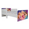 Pat Star imprimat cu Printese, cu protectie si saltea,130x60 cm