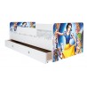 Pat Kiddy, imprimat cu Alba ca Zapada si Piticii, cu protectie si saltea, 130x60cm