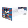 Pat Kiddy, imprimat cu Mickey Mouse, pentru 2-12 ani, cu protectie si saltea, 160x80 cm