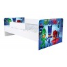 Pat Kiddy, imprimat cu Eroii in pijamale, cu protectie si saltea, 140x70 cm