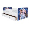 Pat Kiddy, imprimat cu Elsa, cu protectie si saltea, 160x80 cm