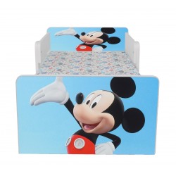 Pat Star imprimat cu Mickey, cu protectie si saltea, 180x80 cm